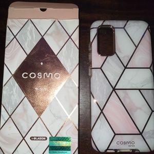 Galaxy S20 Pink Marble Phone Case